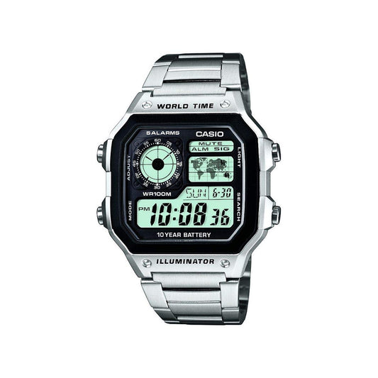 Casio Youth Series Digital Grey Dial Men's Watch - AE-1200WHD-1AVDF(D099)